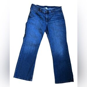 Duluth Trading Jeans 14x29 Blue DuluthFlex Daily Denim Bootcut Mid Rise Stretch